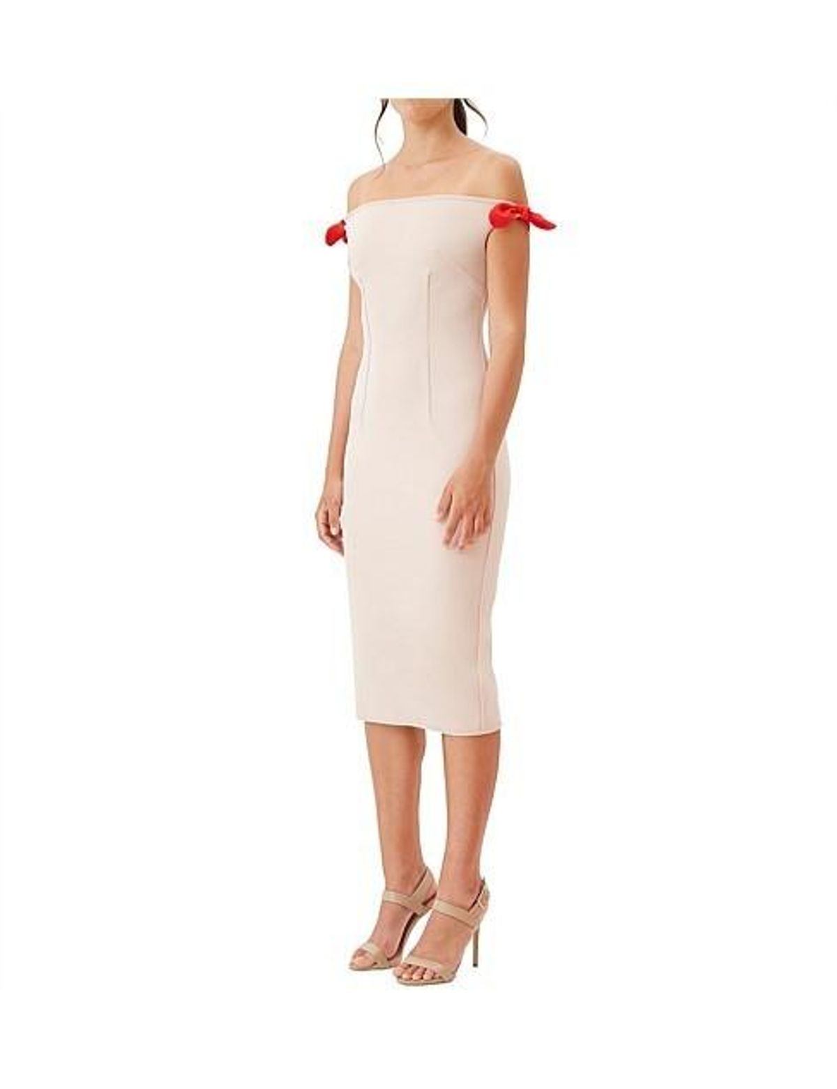 By Johnny Bare Shoulder Tie Dress for rent on The Volte - main image