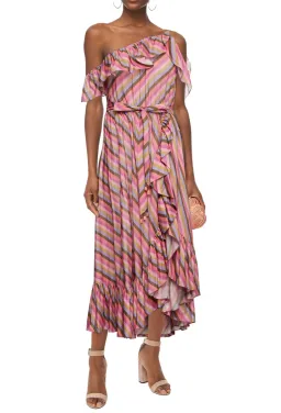 Zimmermann Poppy Asymmetric Frill Dress Multi Size 3/Au 14 for rent on The Volte - image 1