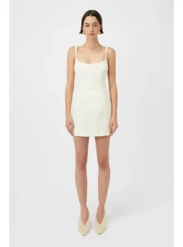 Camilla & Marc Malla Mini Dress in Cream Size AU 10 for rent on The Volte - image 1
