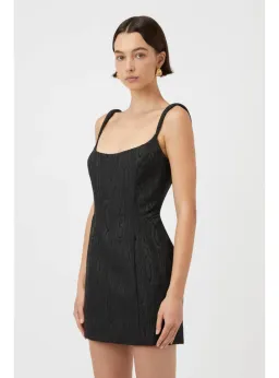 Camilla & Marc Malla Mini Dress in Black Size AU 10 for rent on The Volte - image 2
