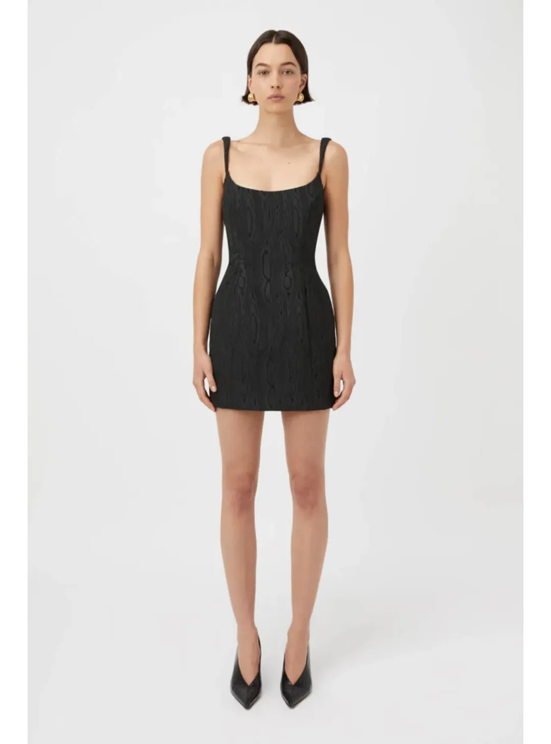 Camilla & Marc Malla Mini Dress in Black Size AU 10 for rent on The Volte - main image