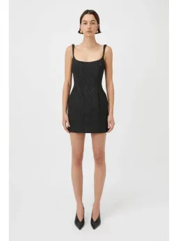 Camilla & Marc Malla Mini Dress in Black Size AU 10 for rent on The Volte - image 1