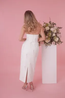 Odd Muse The Ultimate Muse Embellished Midi Dress White Size AU 10 for rent on The Volte - image 2