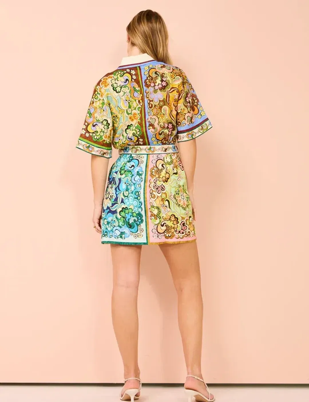 Alemais Dreamer Mini Shirt Dress Size 6 for rent on The Volte - main image