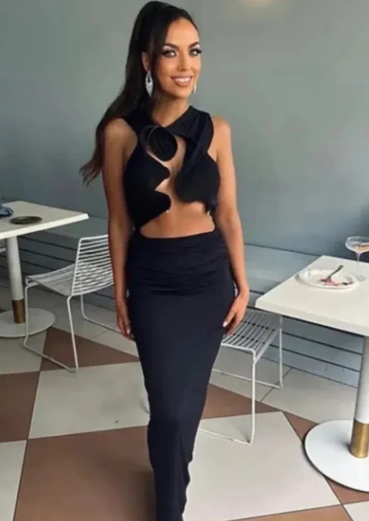 Christopher Esber Venus Tank Dress Black Size 8 - Image 4