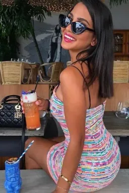 By Johnny Neon Weave Pocket Mini Dress Multi Size 8 for rent on The Volte - image 2