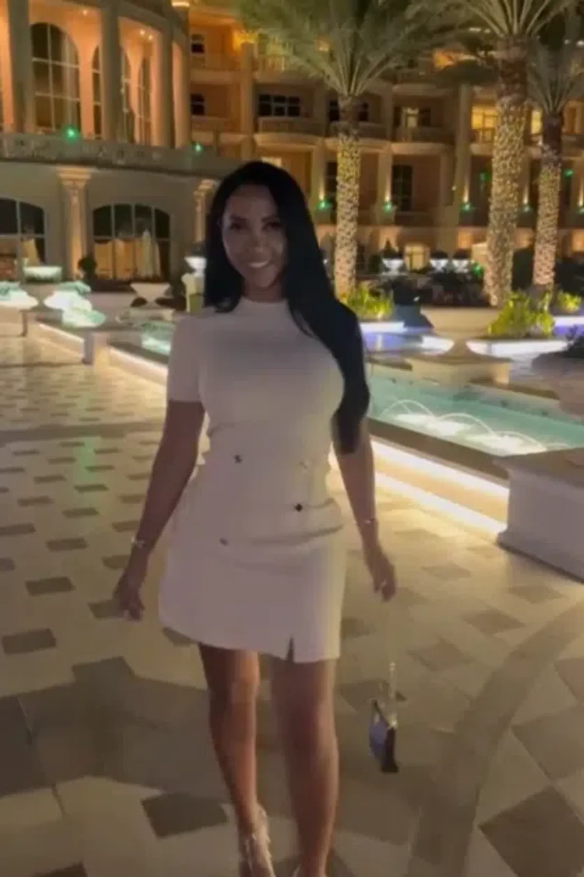 Sandro Short Knitted Dress Beige Size 6 - Image 3