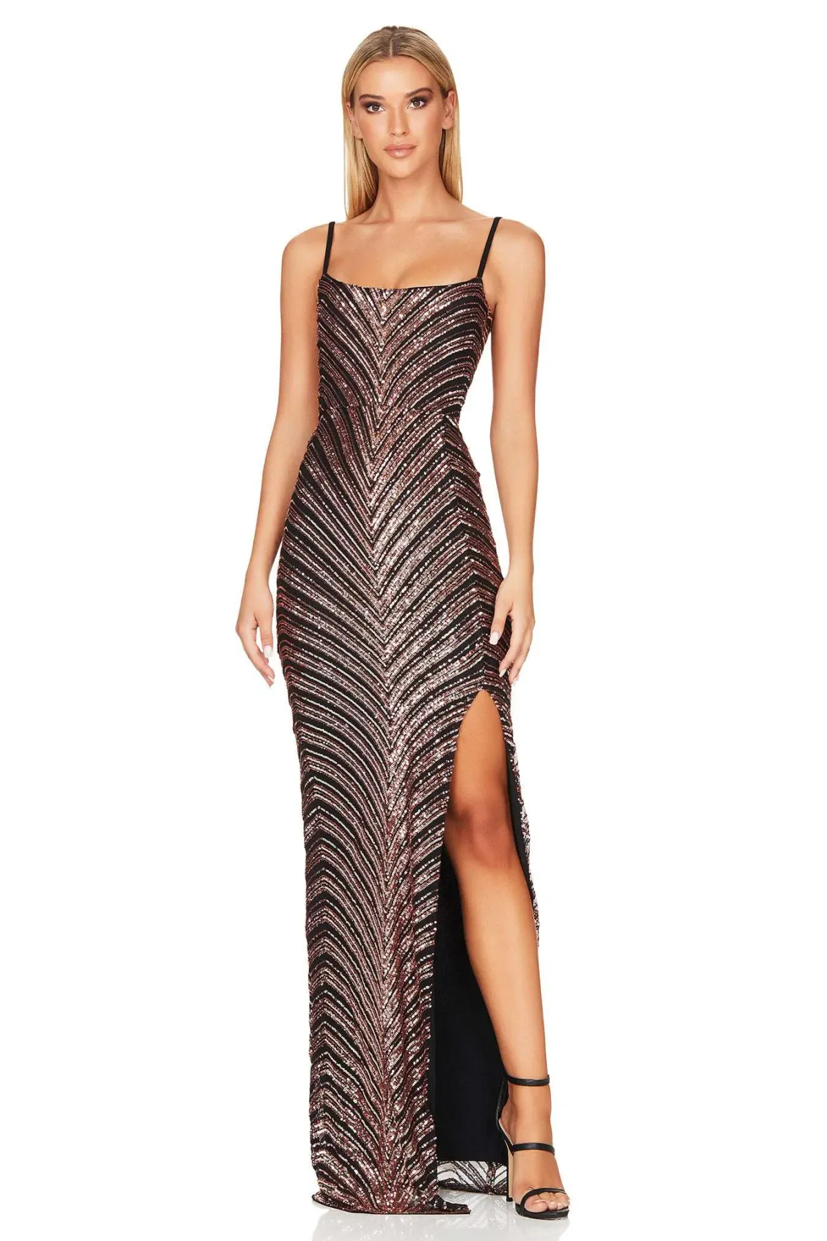 Nookie Zahara Gown in Bronze/Black Size XS / AU 6 - Image 4
