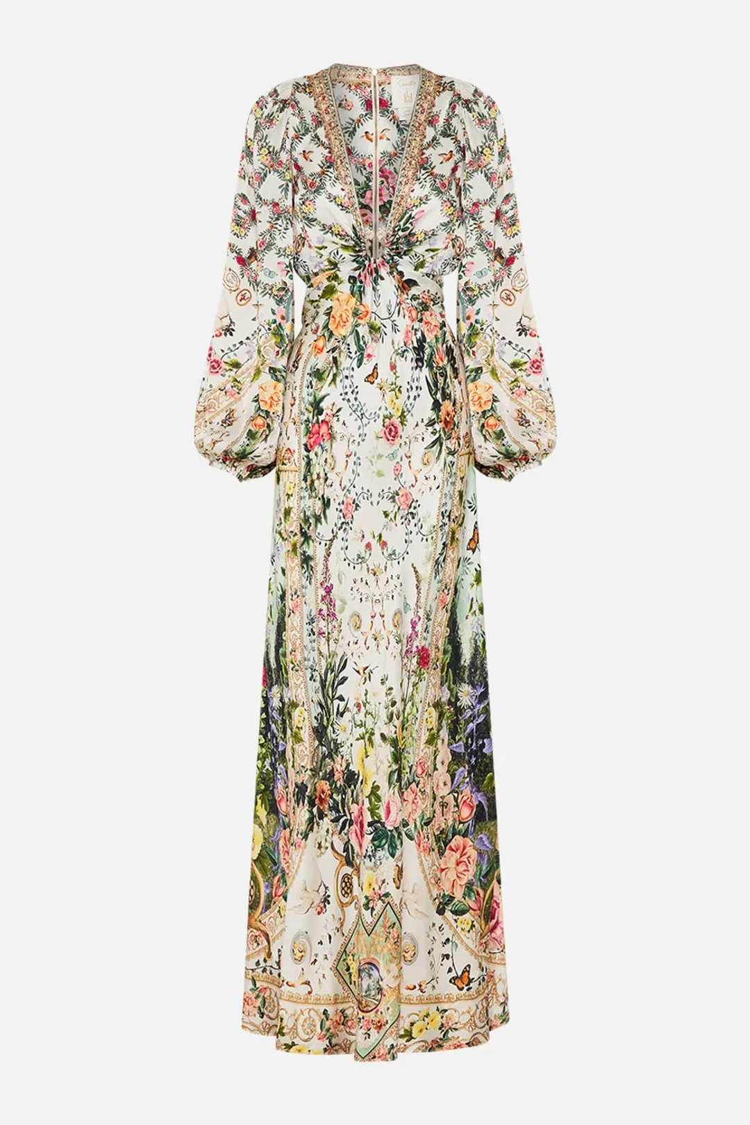 Camilla Renaissance Romance U-Ring Cut Out Dress Size 8 and Small Canvas Clutch for rent on The Volte - main image