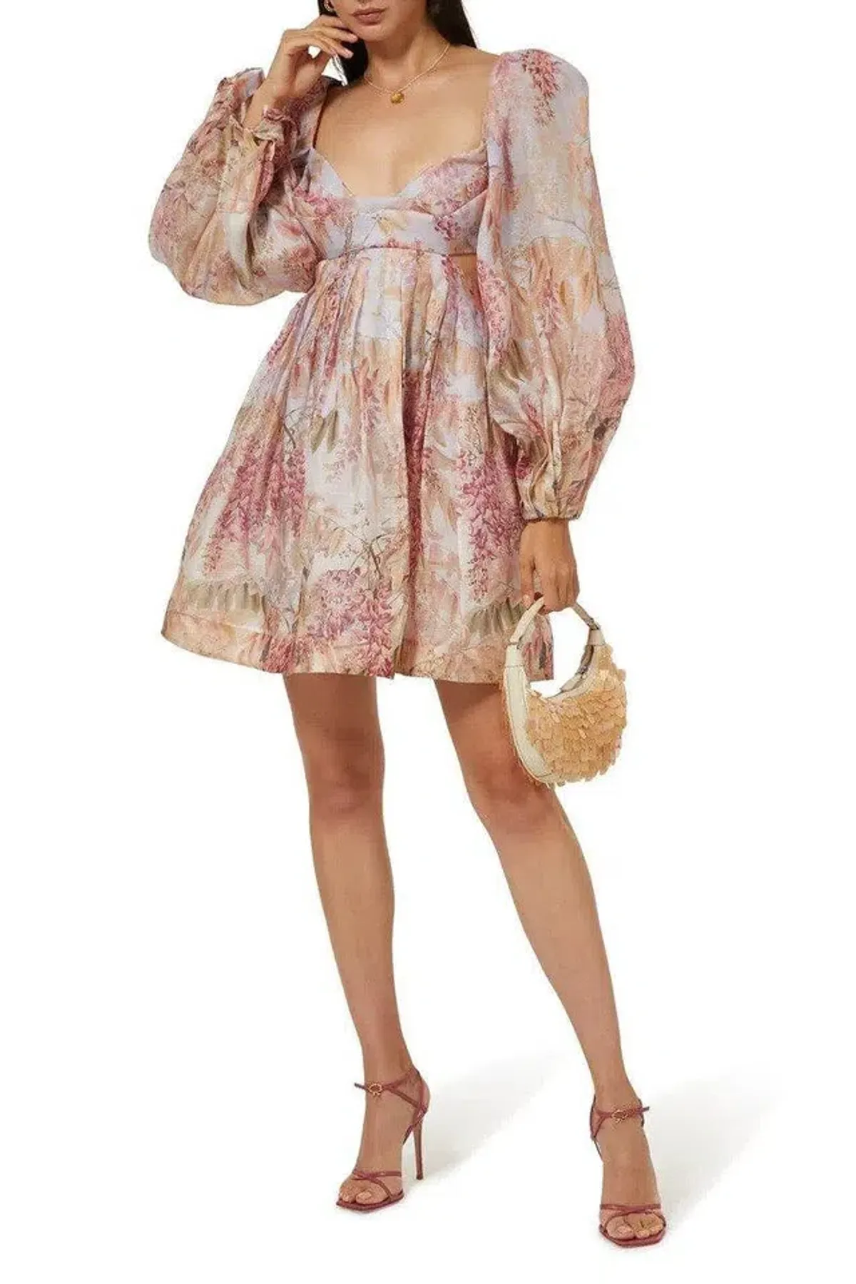 Zimmermann Botanica Bralette Mini Dress Milettia Floral Size 1 / AU 10 - Image 3