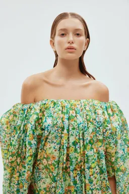 Alemais Francis Bubble Mini Dress Floral Size 6 for rent on The Volte - image 3