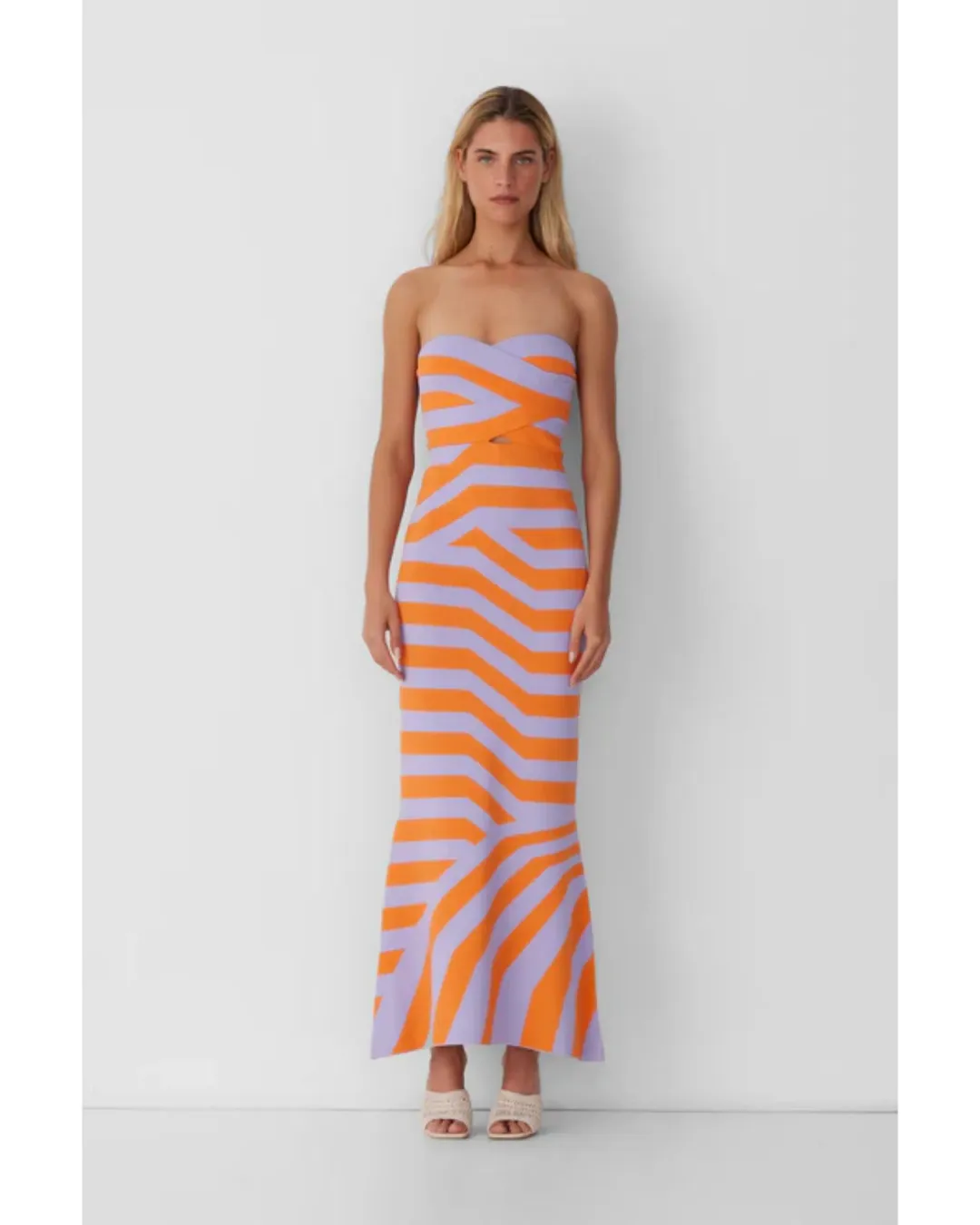 The Wolf Gang Aude Maxi Dress Lilac Size S / AU 8 for rent on The Volte - main image