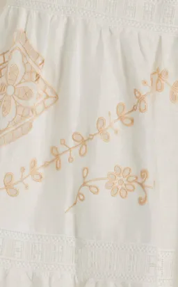 Alemais Embroidered Cecilia Midi Dress White Size AU 10 for rent on The Volte - image 5