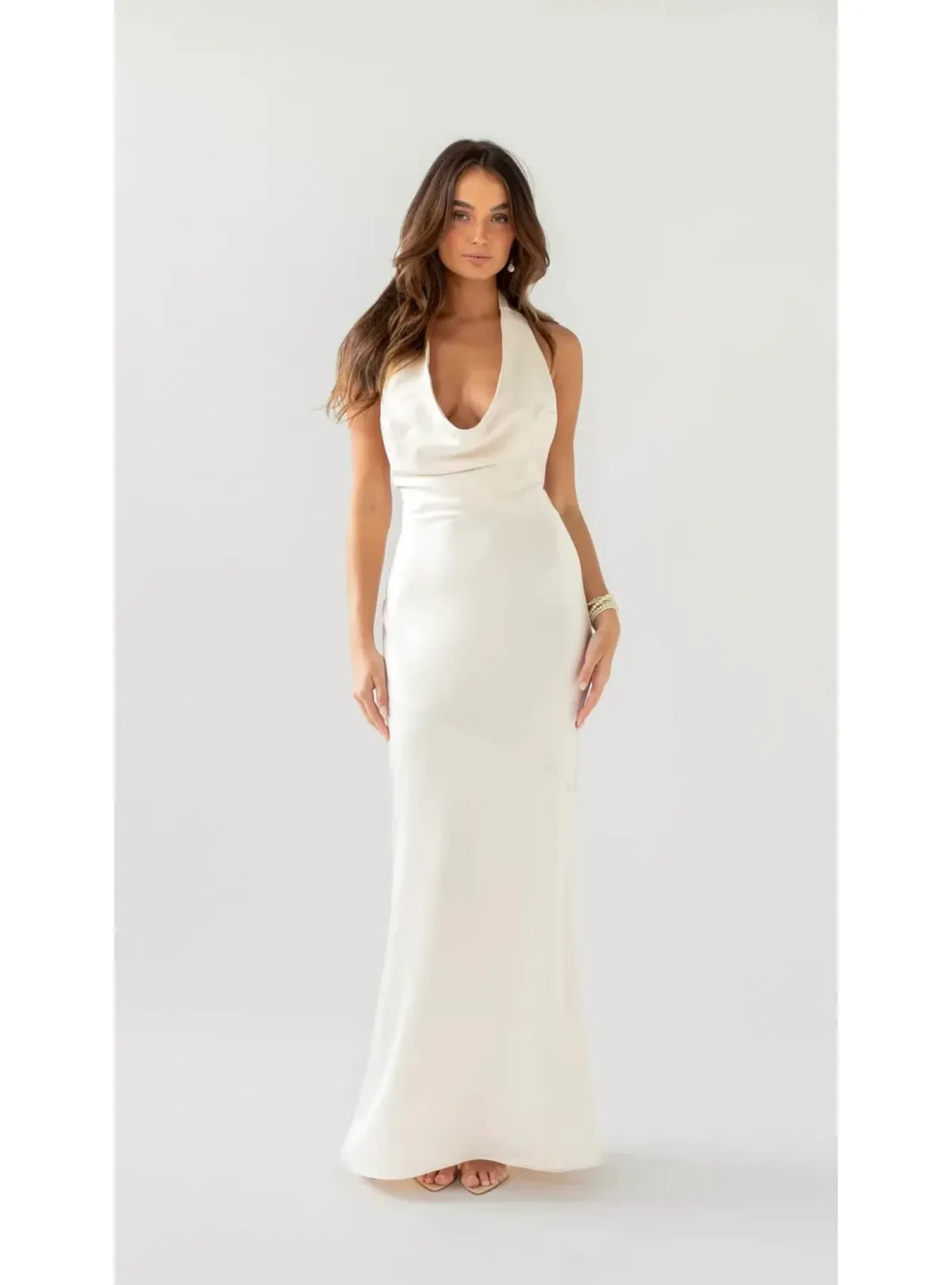 Arcina Ori Daniella Dress Ivory Maxi Size AU 6 - Image 1