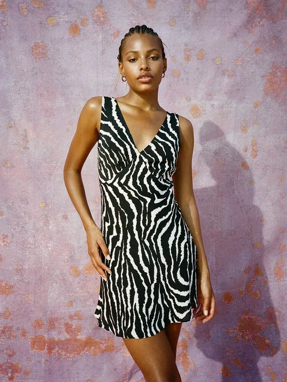 Realisation Par The Isabelli Mini Dress in Animal Size 8 - Image 1