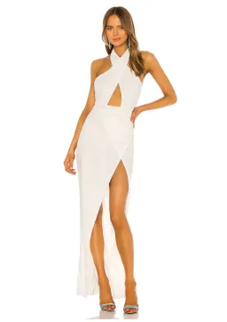 Michael Costello X Revolve Soraya Gown in White Size M / AU 10 for rent on The Volte - image 1
