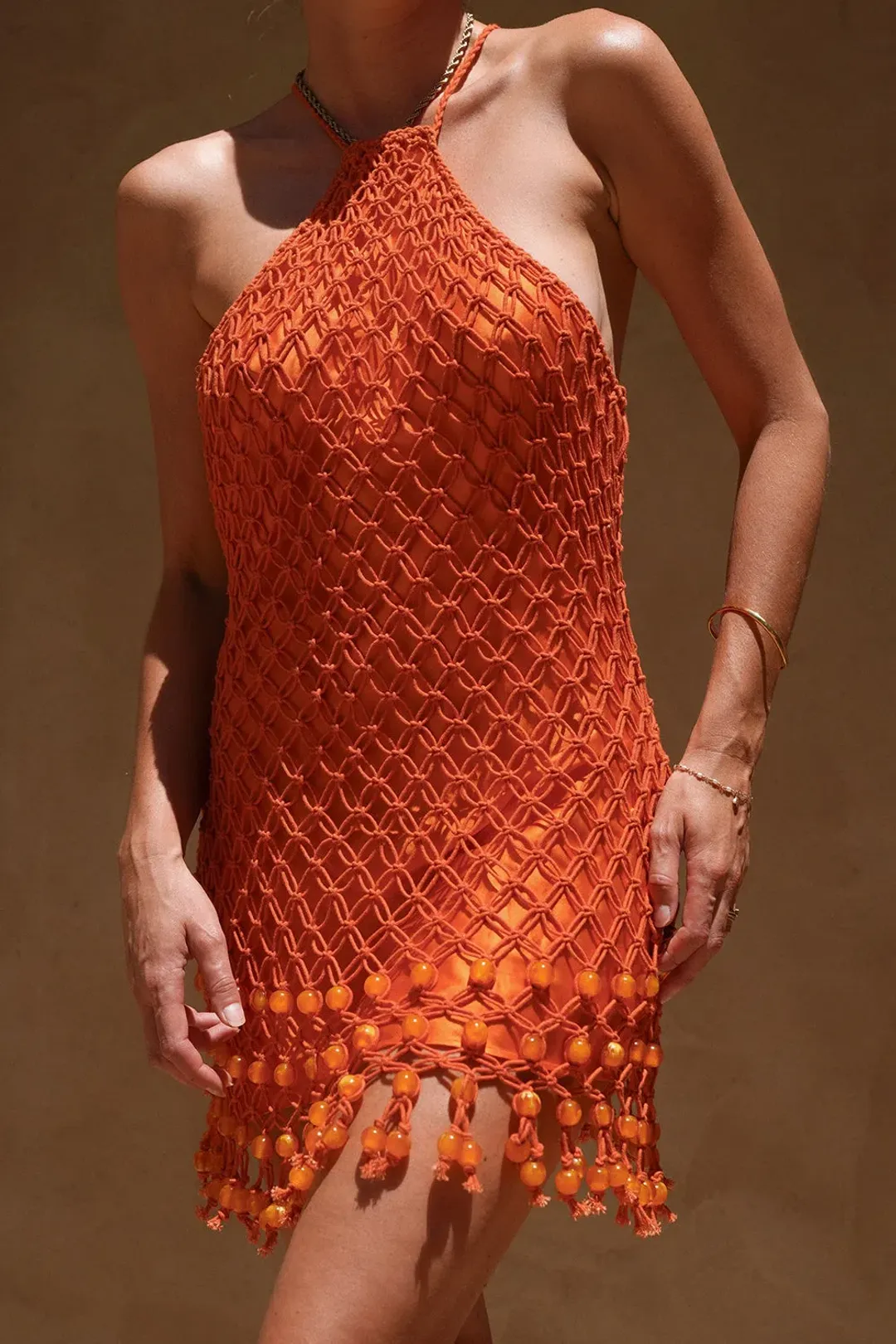 Significant Other Nira Mini Dress in Tangelo Size 10 for rent on The Volte - main image