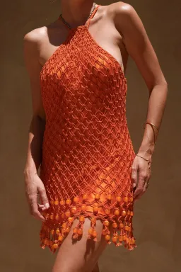 Significant Other Nira Mini Dress in Tangelo Size 10 for rent on The Volte - image 4