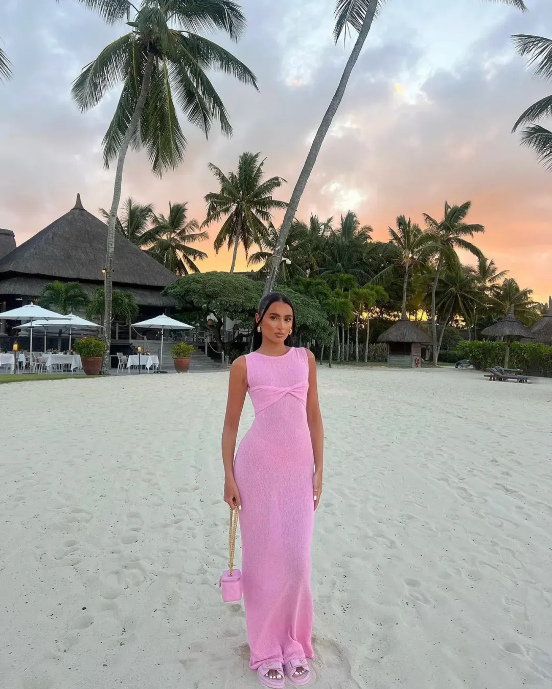 I am Delilah Giselle Maxi Dress Pink Size XS / AU 6 for rent on The Volte - main image