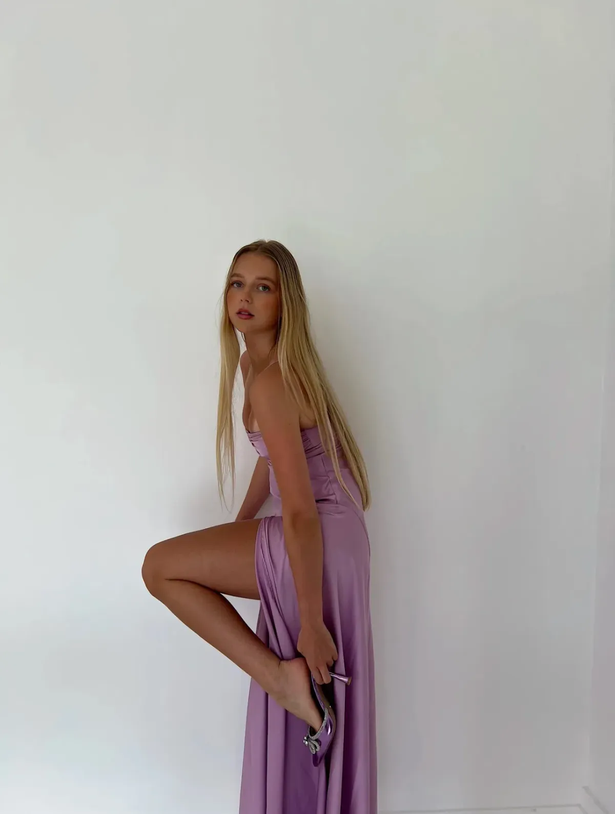 HNTR the Label Gaia Gown Lilac Size XS / AU 6 - Image 5