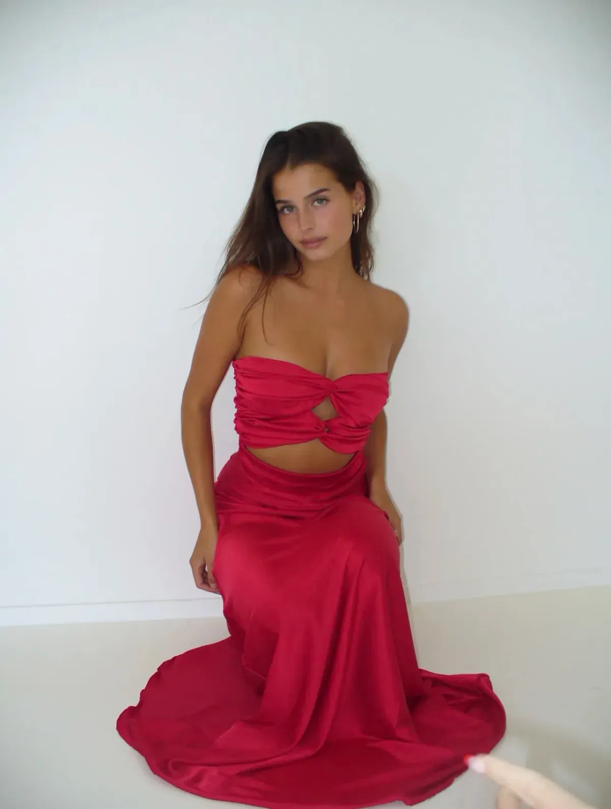 HNTR the Label Inka Gown Wine Size XS / AU 6 - Image 2