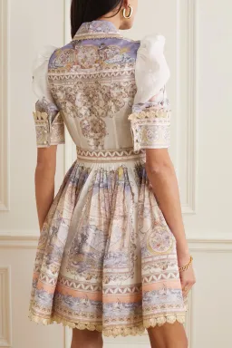 Zimmermann The High Tide Mini Dress in Odyssey Print Size 1 / AU 10 for rent on The Volte - image 4