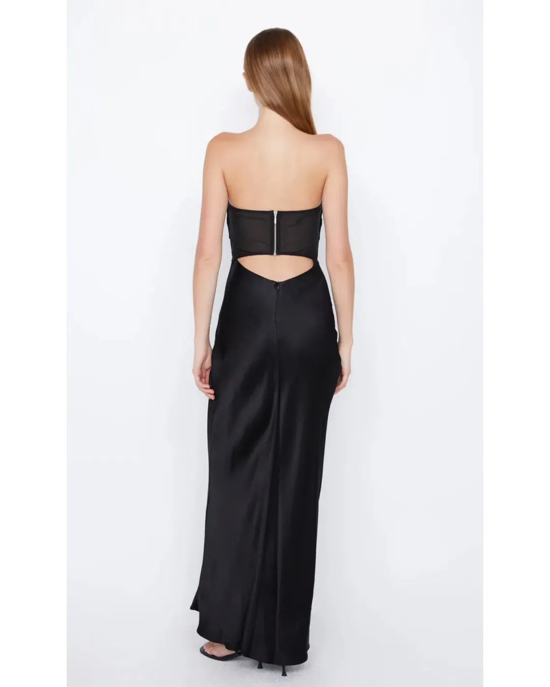 Bec & Bridge Halle Strapless Dress Black Size AU 12 for rent on The Volte - main image