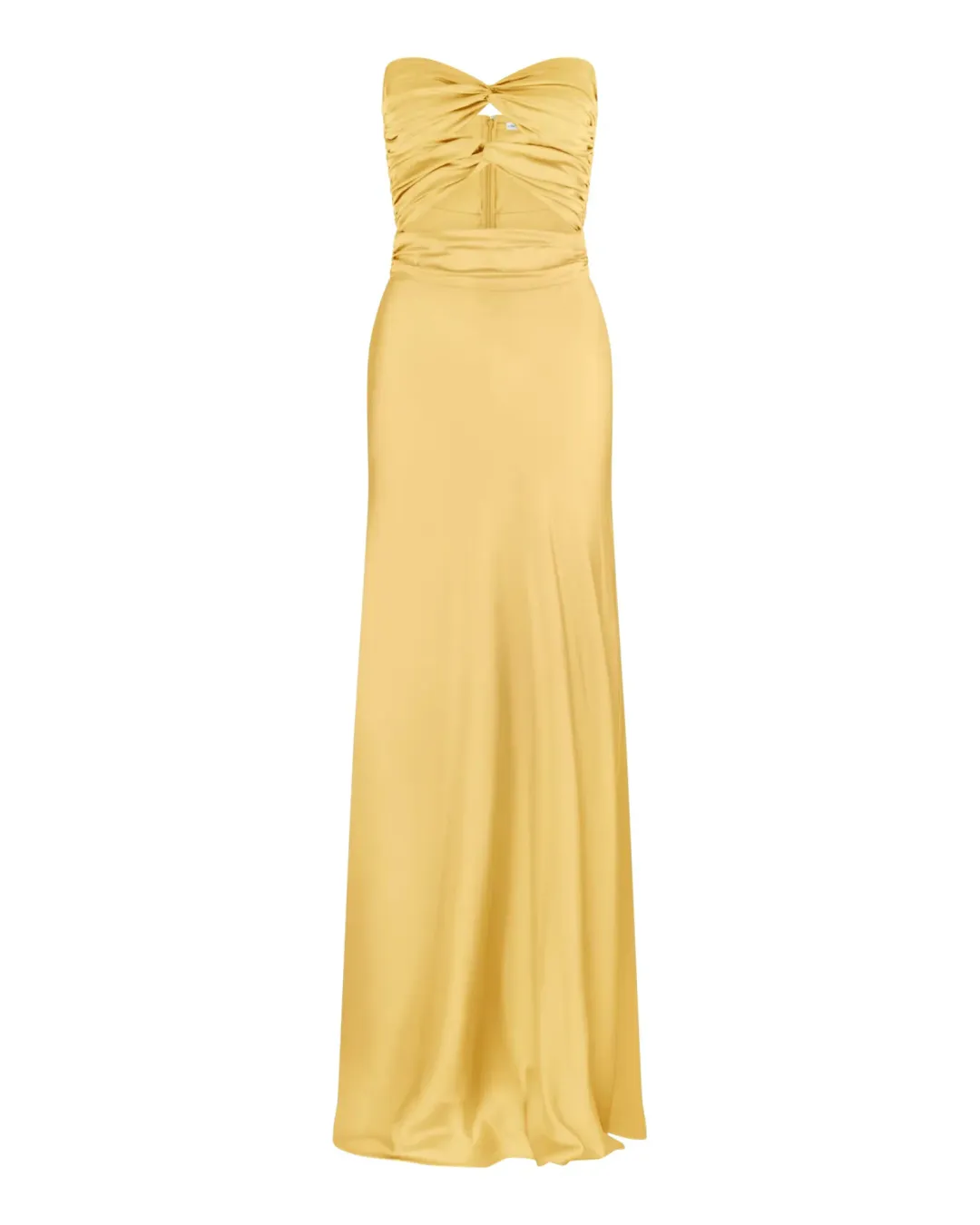 HNTR The Label Inka Gown In Gold Sun Size AU 12 for rent on The Volte - main image