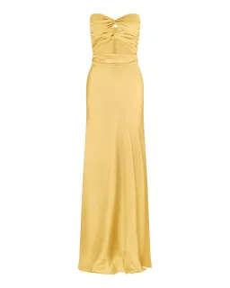 HNTR The Label Inka Gown In Gold Sun Size AU 12 for rent on The Volte - image 4