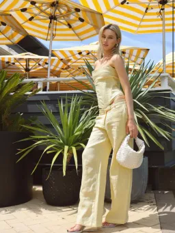 HNTR The Label Luiza Corset & Ipanema Pant Lemon Size XS / AU 8 for rent on The Volte - image 1