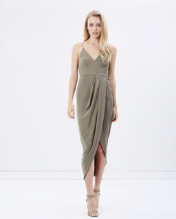 Shona Joy Core Cocktail Green Dress size 6 for rent on The Volte - image 2