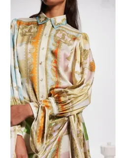 Alemais Checkmate Silk Mini Dress Multi Size AU 12 for rent on The Volte - image 3