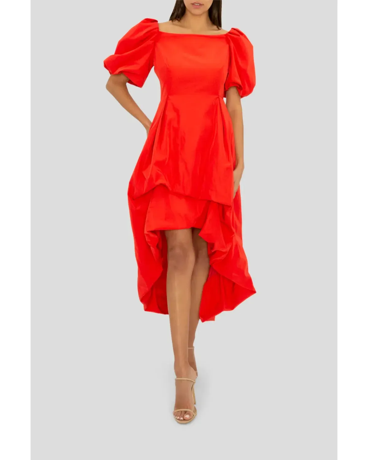 Carla Zampatti Happiness In Bubble Dress Red Size AU 6 for rent on The Volte - main image
