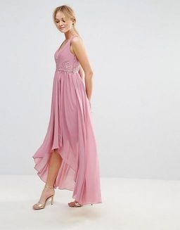 Y.A.S Maxi Dress With Embroidered Bodice And Hi Lo Hem Size 10 for rent on The Volte - image 3