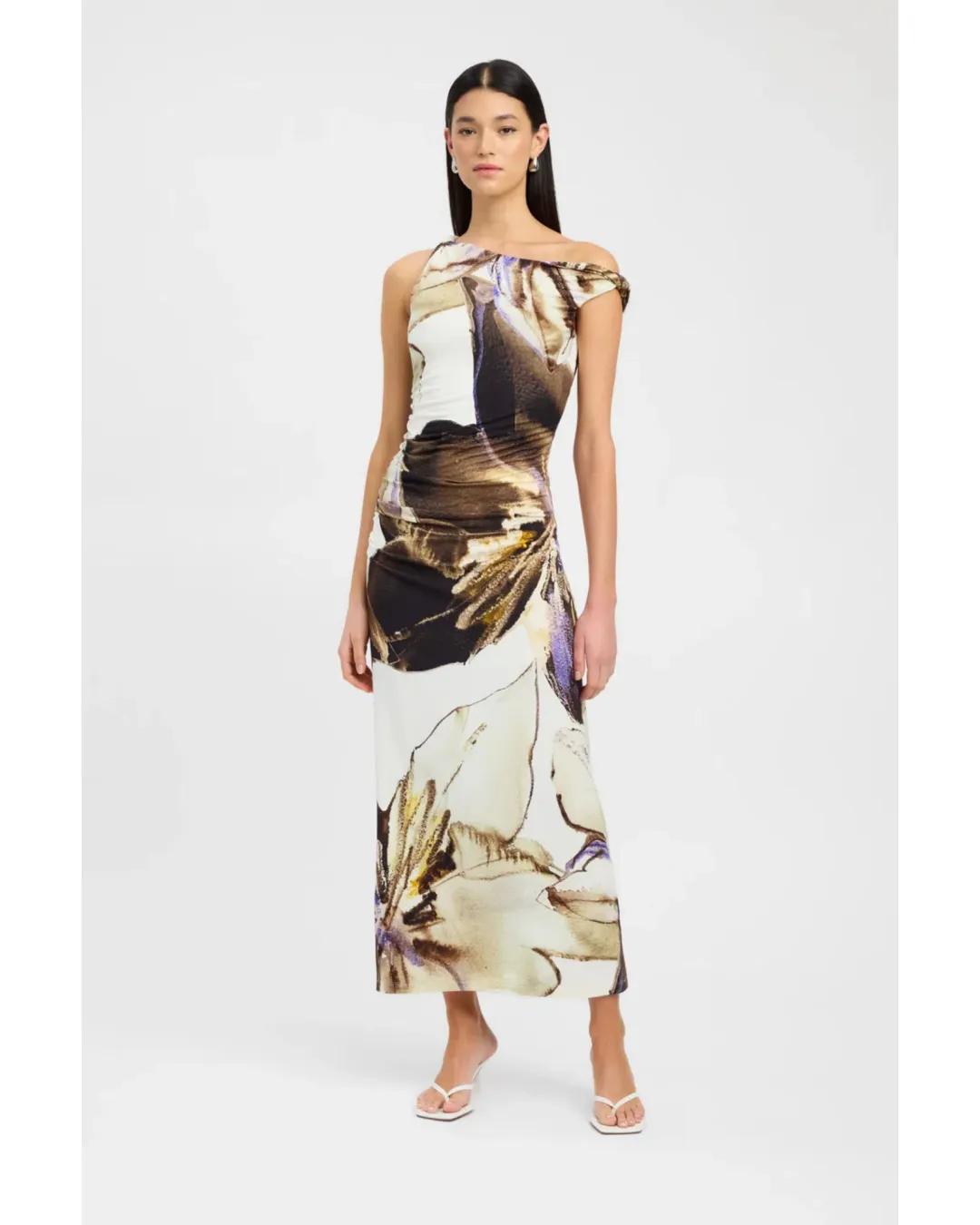 Kookai Ava Maxi Dress Cream/Floral Size AU 8 for rent on The Volte - main image