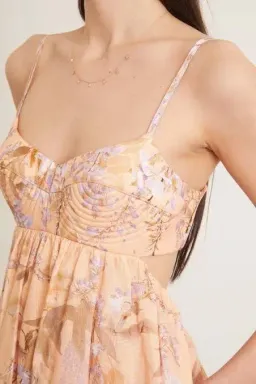 Zimmermann The Rosa Bralette Midi Dress in Lilac Wisteria Floral Size 2 / AU 12 for rent on The Volte - image 6