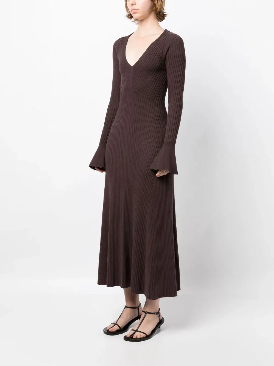 Anna Quan Larissa Dress Chocolate Size AU 8 for rent on The Volte - main image