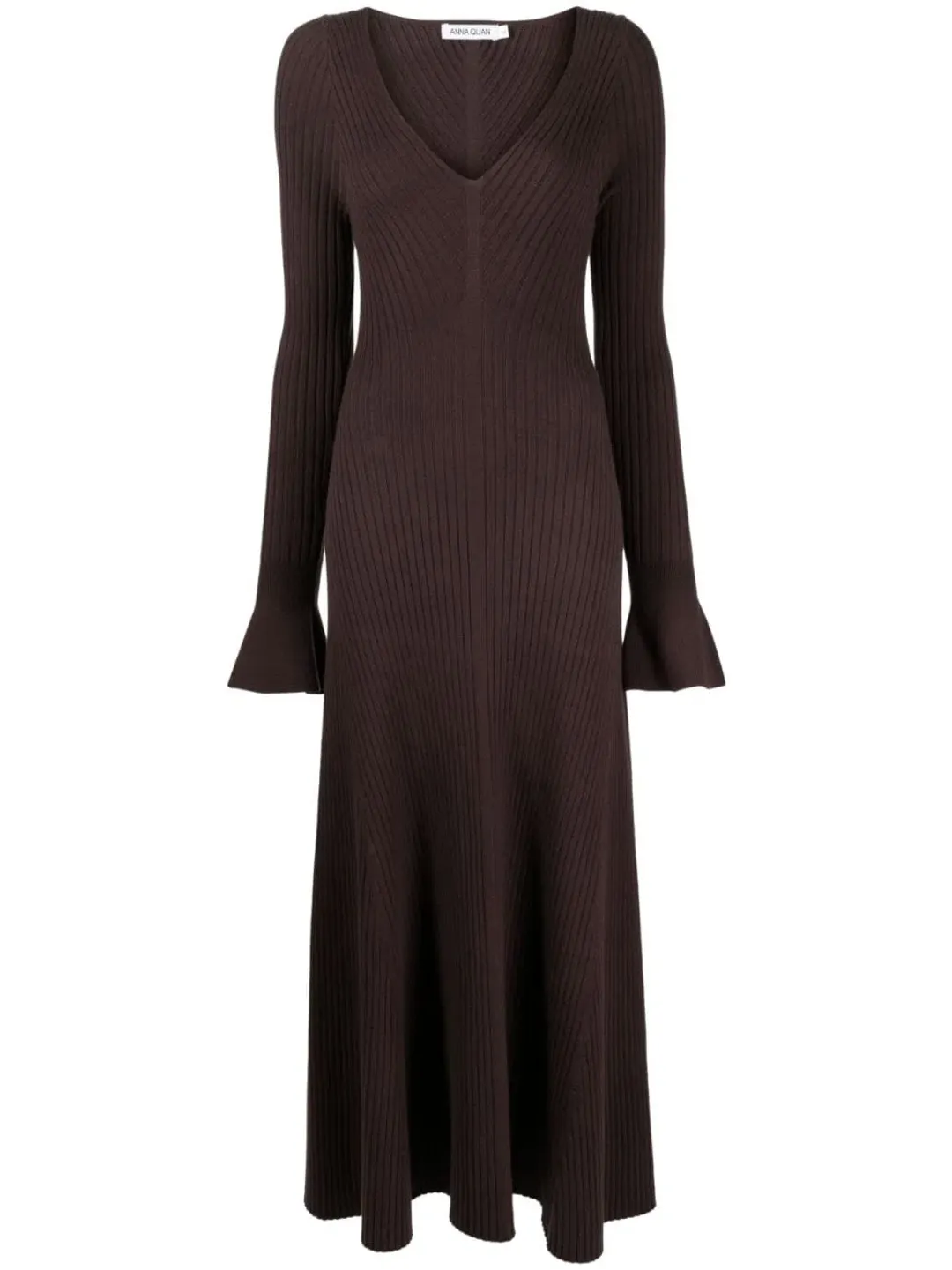 Anna Quan Larissa Dress Chocolate Size AU 8 for rent on The Volte - main image