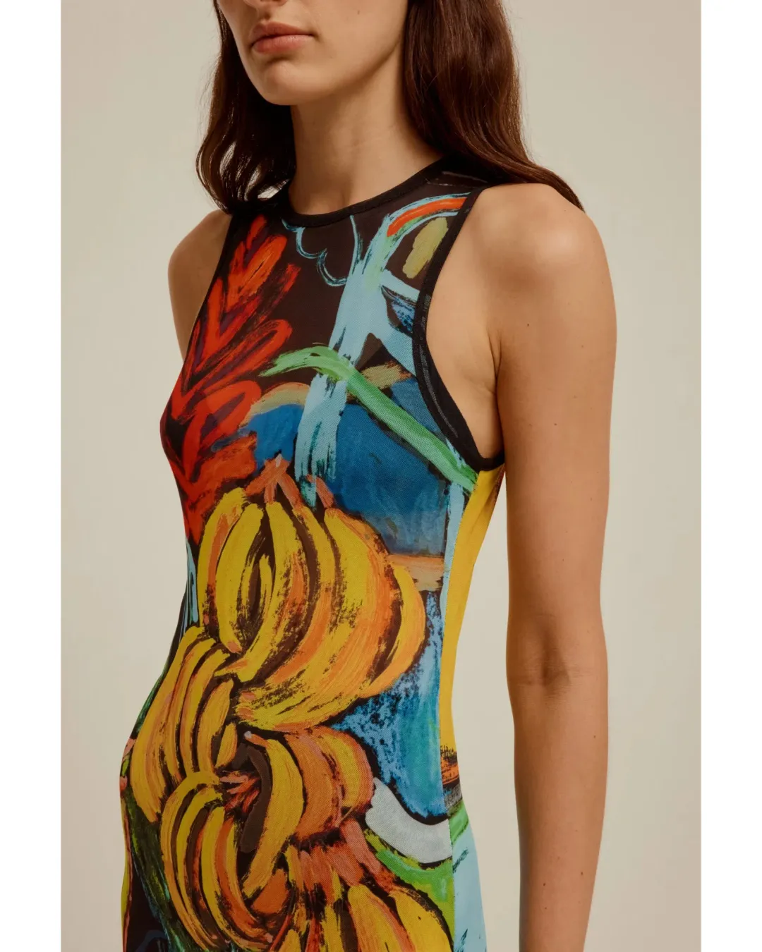 Venroy Mesh Tank Dress in Multi Size AU 10 for rent on The Volte - main image