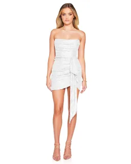 Love Nookie Sloane Mini Dress Ivory Size AU 6 for rent on The Volte - image 1