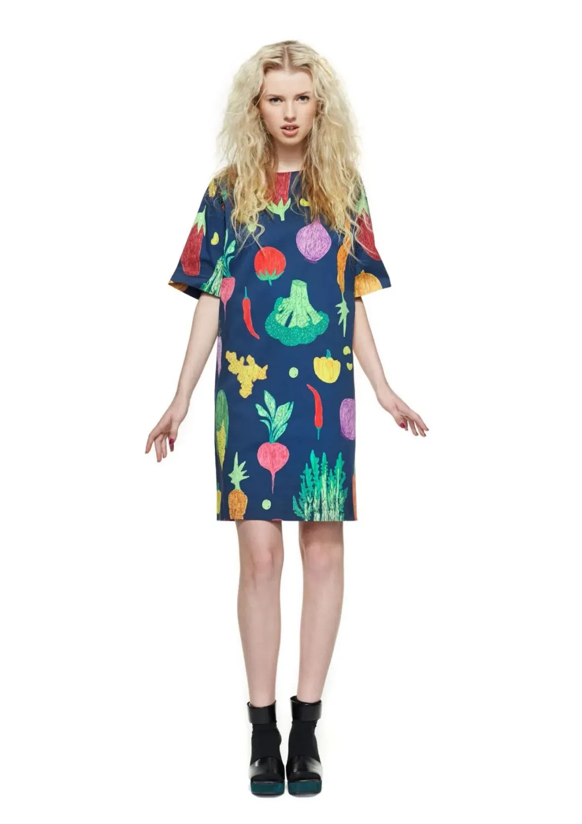 Gorman Vege Winter Harvest Mini Dress Print Size 8 - Image 1