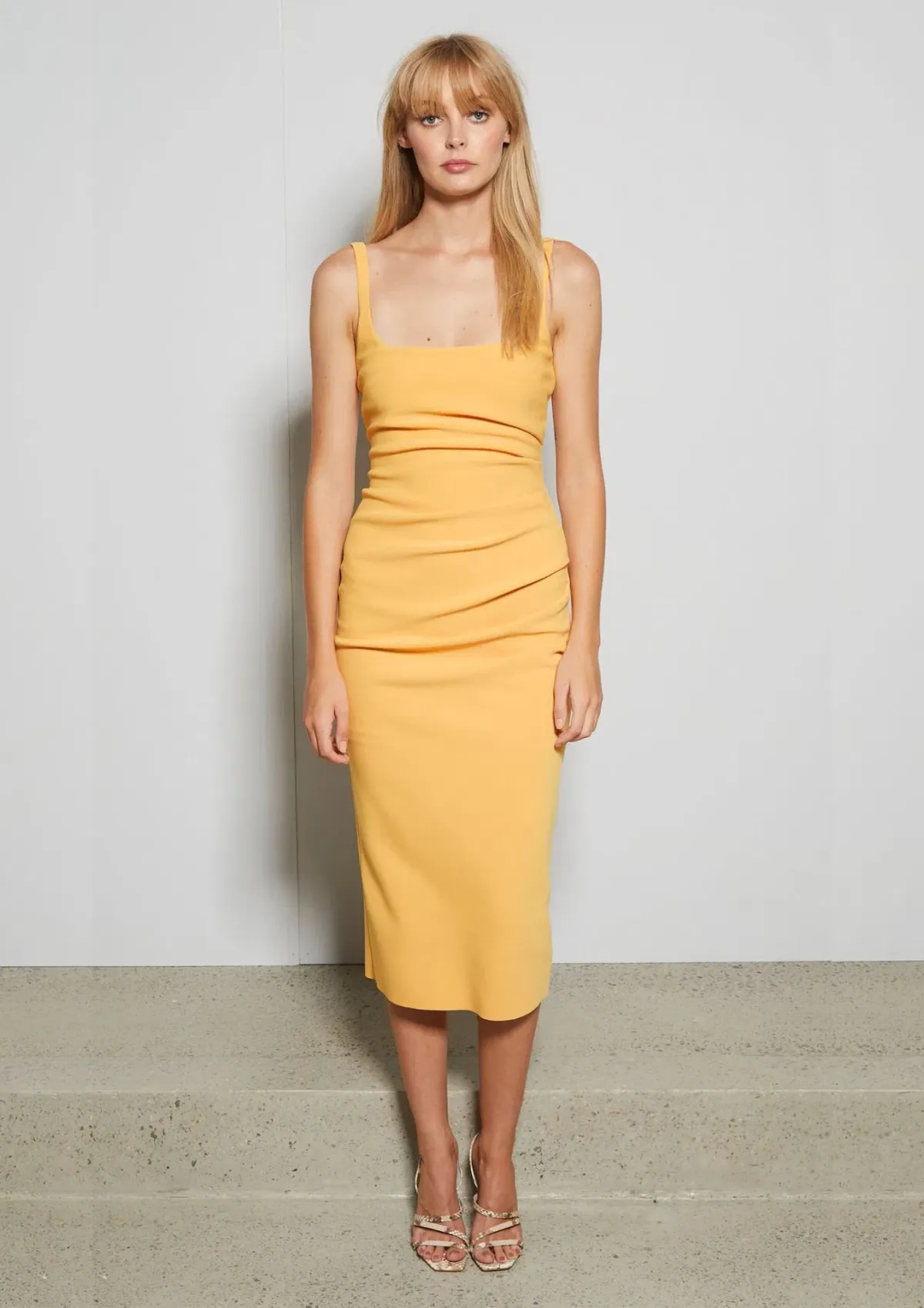 Bec & Bridge Karina Midi Dress Tangerine Size 10 - Image 1