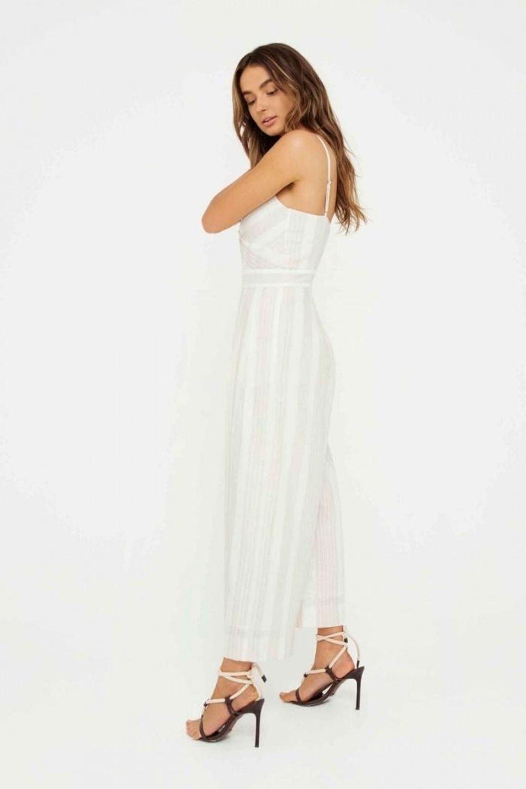Sheike Resort Jumpsuit White Size 8 for rent on The Volte - main image