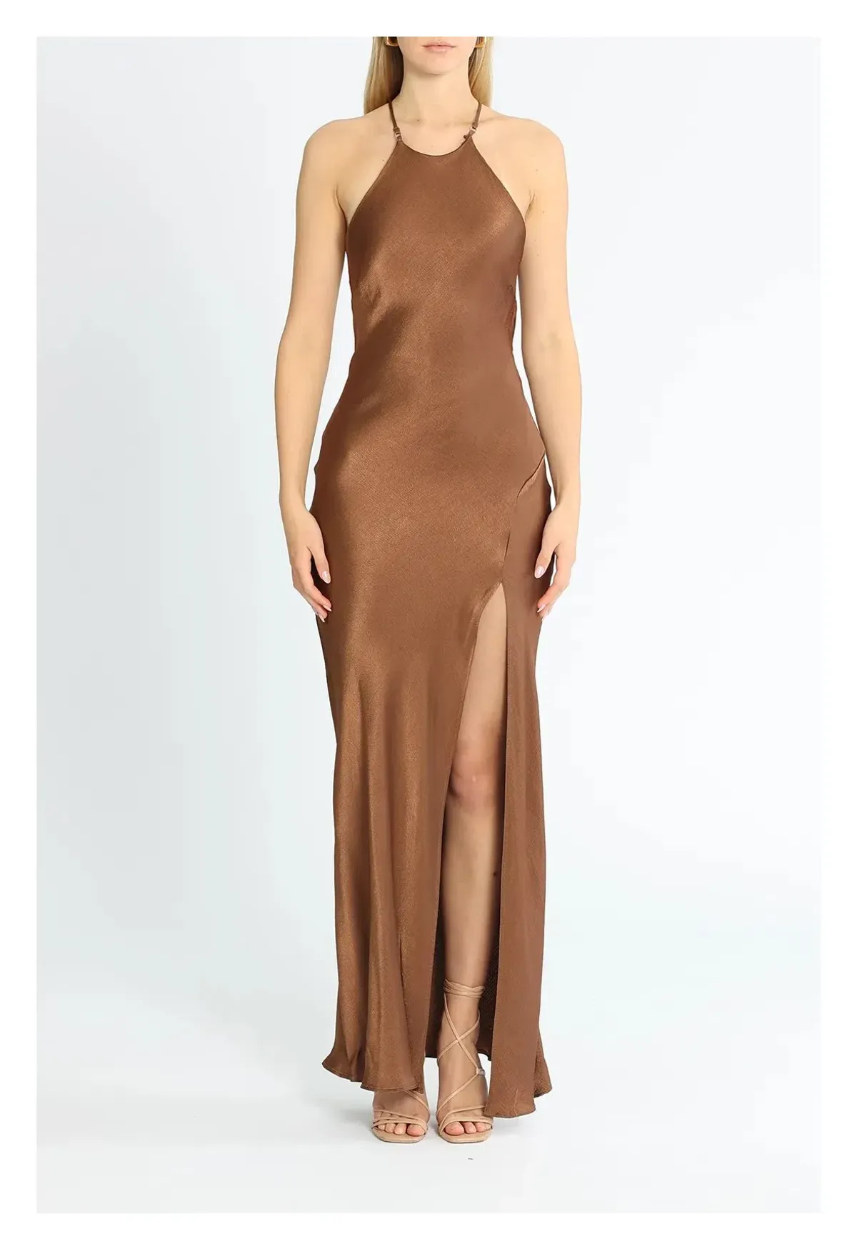 Bec & Bridge Annika Maxi Dress Chocolate Brown Size 12 - Image 2