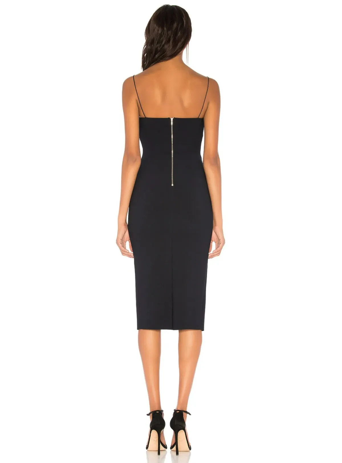 Bec & Bridge Tasha Midi Dress Black Size AU 8 - Image 3