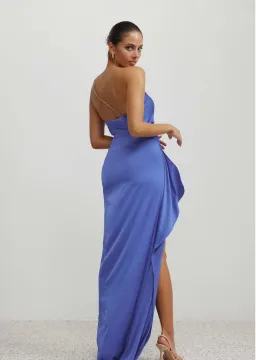 Lexi Samira Dress Pacific Blue Diamante Strap Size 6 for rent on The Volte - image 5
