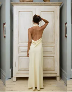 With Harper Lu Cowl Slip Dress Iris Floral Size M / AU 10 for rent on The Volte - image 2