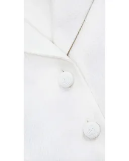 Self Portrait Textured Midi Dress White Size AU 8 for rent on The Volte - image 4