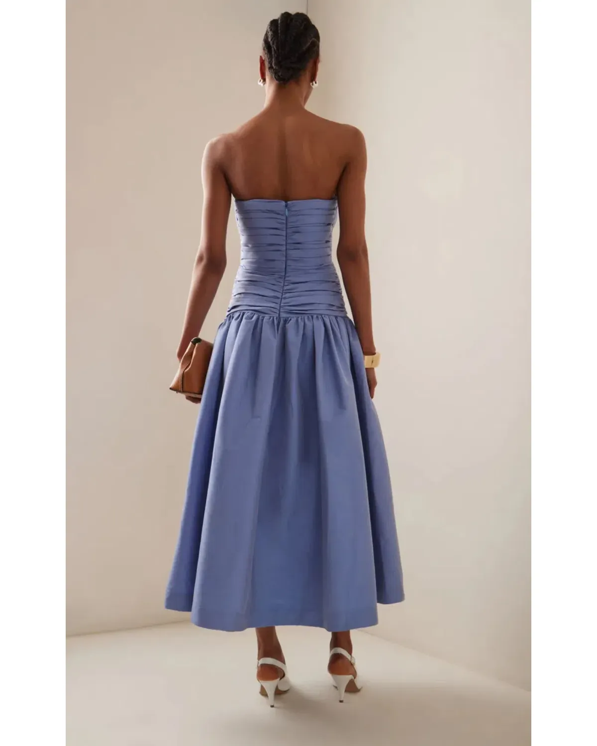 Rachel Gilbert Banks Dress in Cornflower Blue Size AU 12 - Image 3