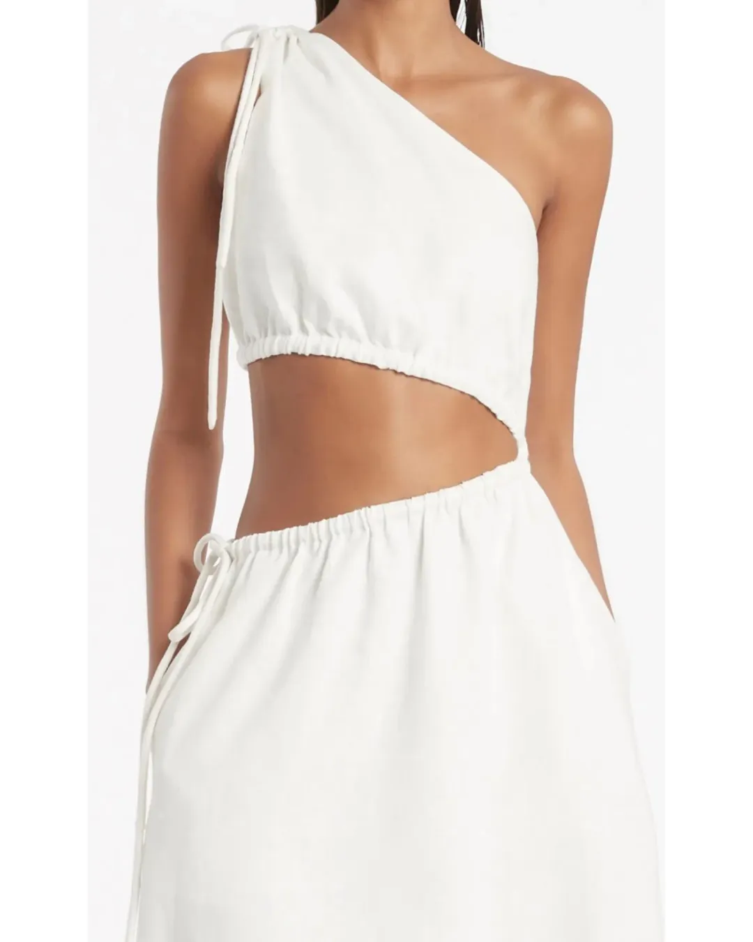 Sir The Label Blanche Asymmetrical Gown White Size 3 / AU 12 for rent on The Volte - main image